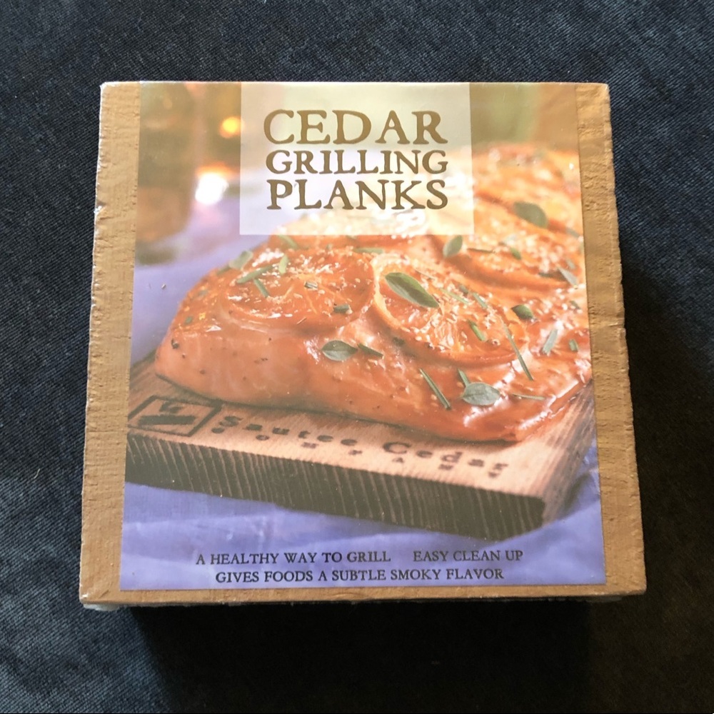 Cedar Grilling Planks Set of 4 | 6x6 BBQ Smoking Boards - Picture 2 of 3